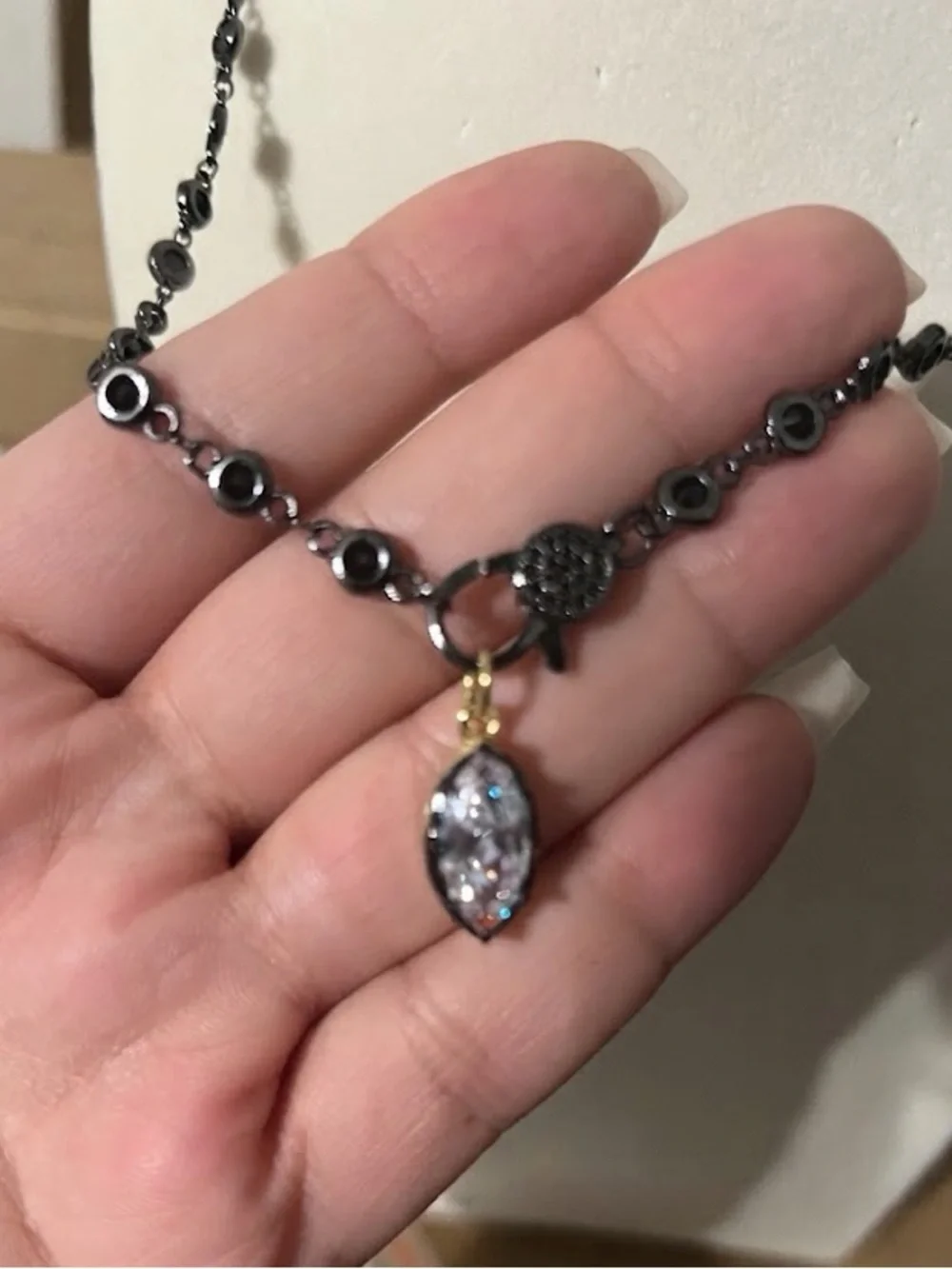 New  Black Rhodium Diamond-by-the-Yard 18